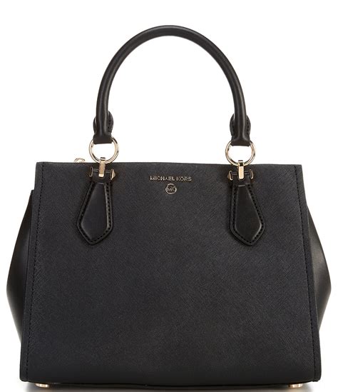 michael kors saffiano leather satchel|michael kors marilyn medium.